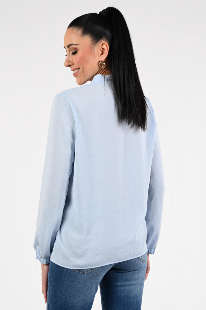 Marccain additions AA 51.03 W39 Blouse lange mouw Blauw