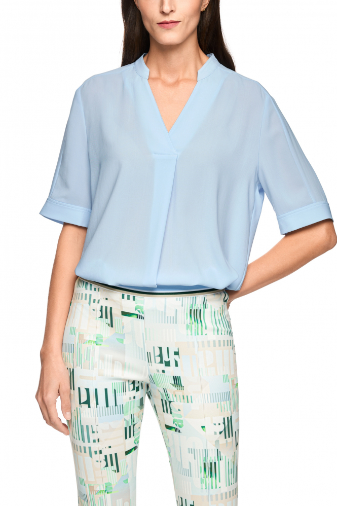 Marc Cain AS 51.12 W70 Blouse lange mouw Blauw