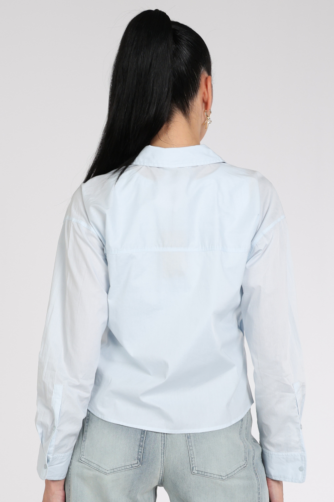 Moscow Julia 124-05 Blouse lange mouw Blauw