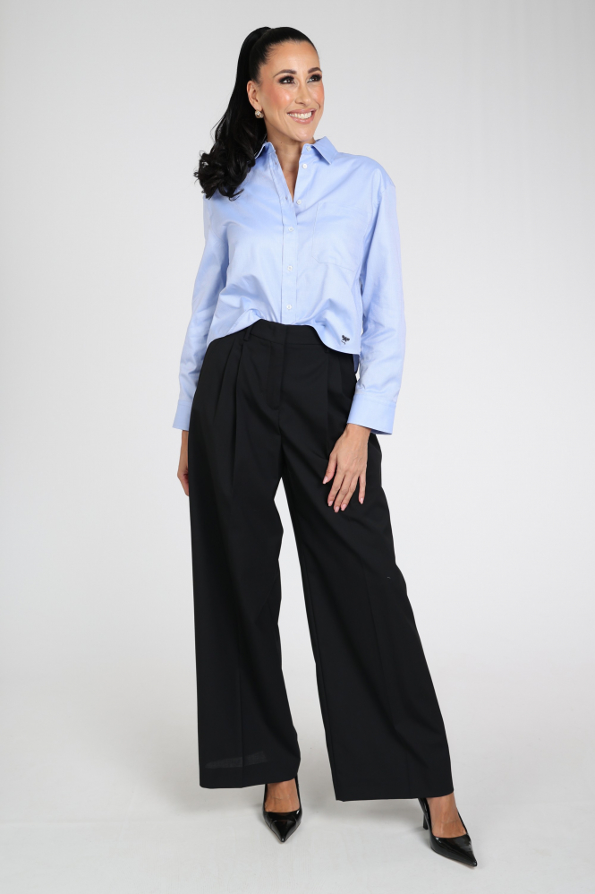 MaxMara nuoro mm10201 Blouse lange mouw Blauw