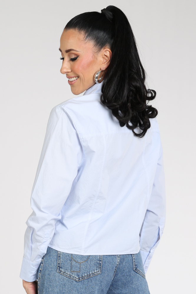 Knit-Ted Lieve 262p211 Blouse lange mouw Blauw