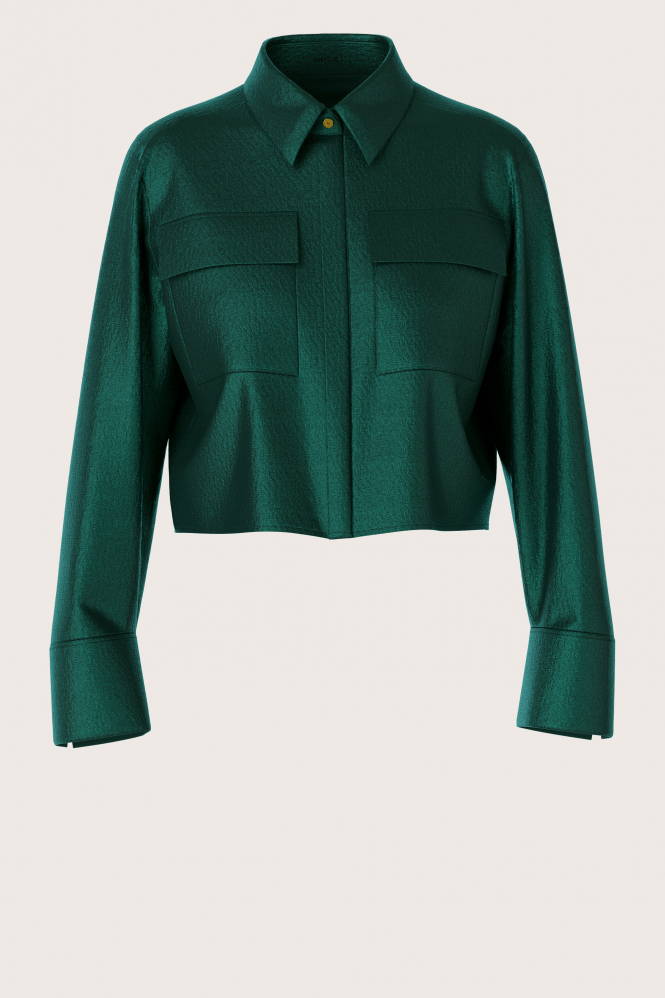 Marc Cain XC 51.28 W65 Blouse lange mouw Blauw