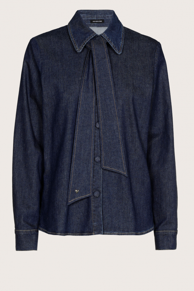 Caroline Biss 4652 Blouse lange mouw Blauw