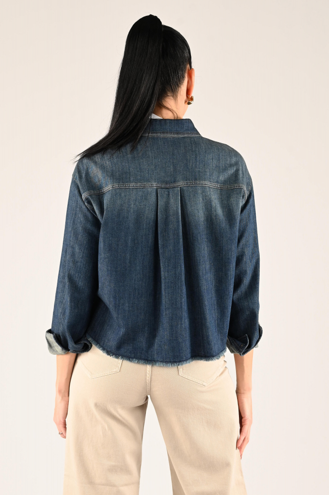 Luisa Cerano 218518-3474 Blouse lange mouw Blauw
