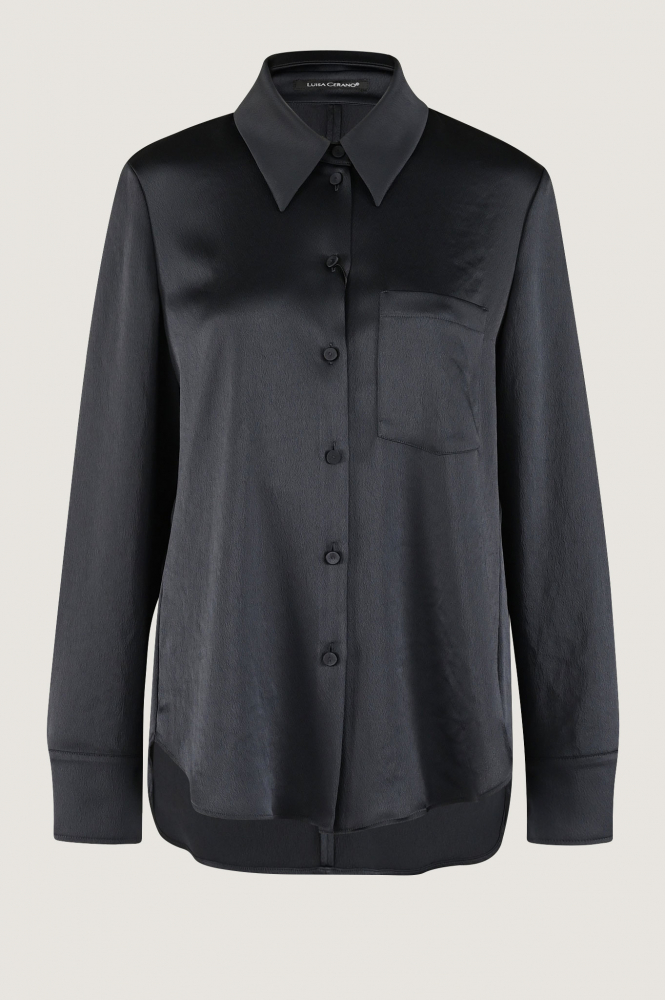 Luisa Cerano 208415-3683 Blouse lange mouw Blauw