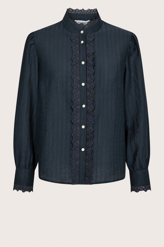 Co'couture 35600 Blouse lange mouw Blauw