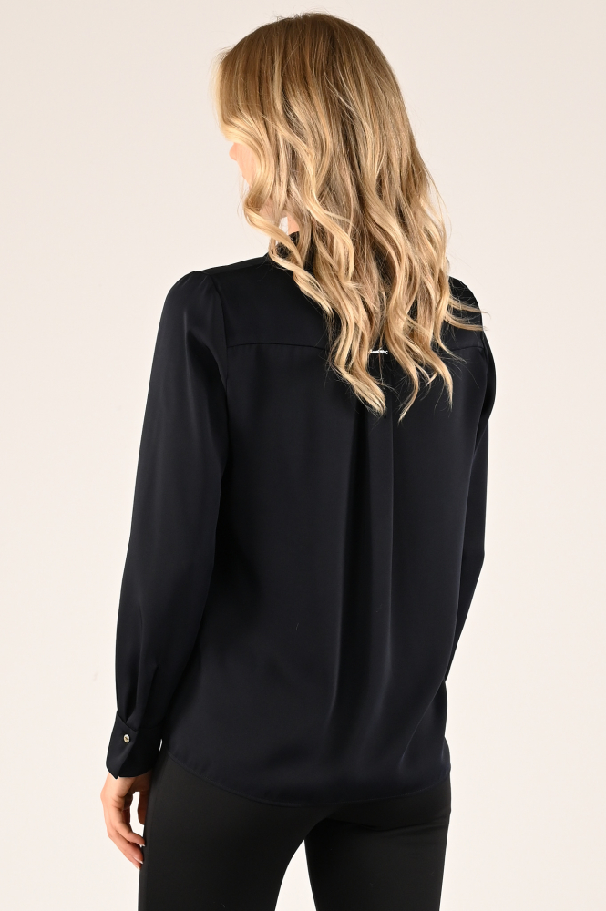 Marc Cain XC 51.09 W08 Blouse lange mouw Blauw