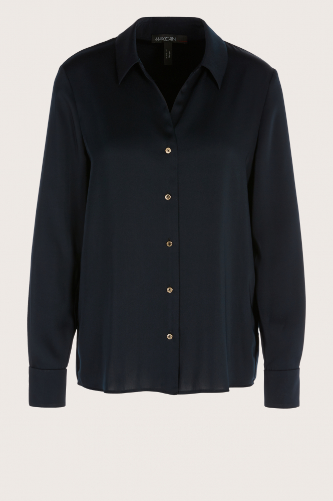 Marc Cain XC 51.09 W08 Blouse lange mouw Blauw