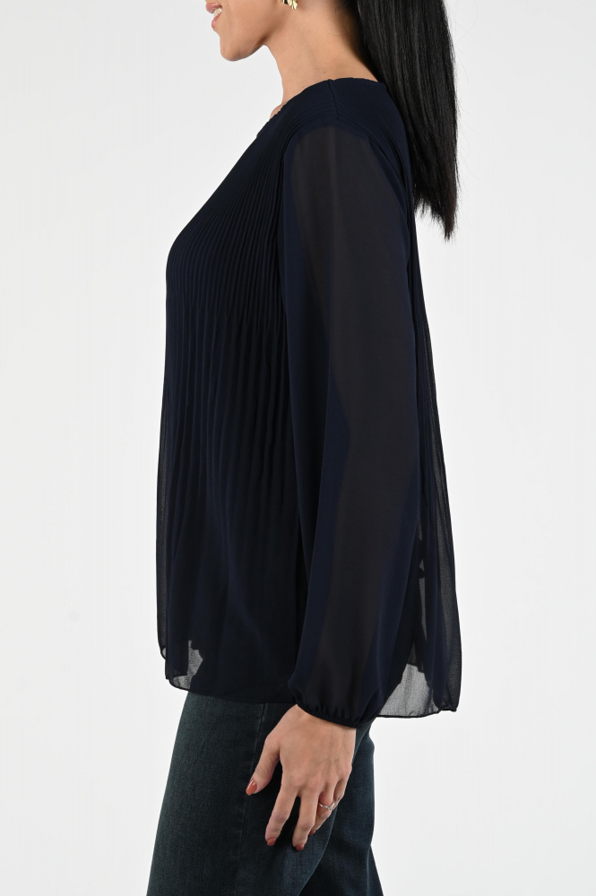 Frank walder 622151 Blouse lange mouw Blauw