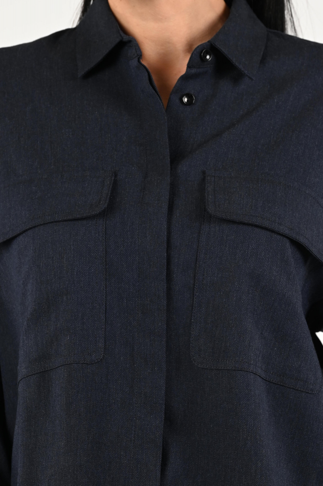 Knit-Ted Cara Blouse lange mouw Blauw