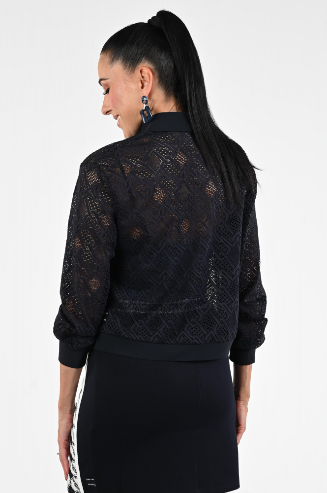 Marc Cain ZS 51.14 J08 Blouse lange mouw Blauw