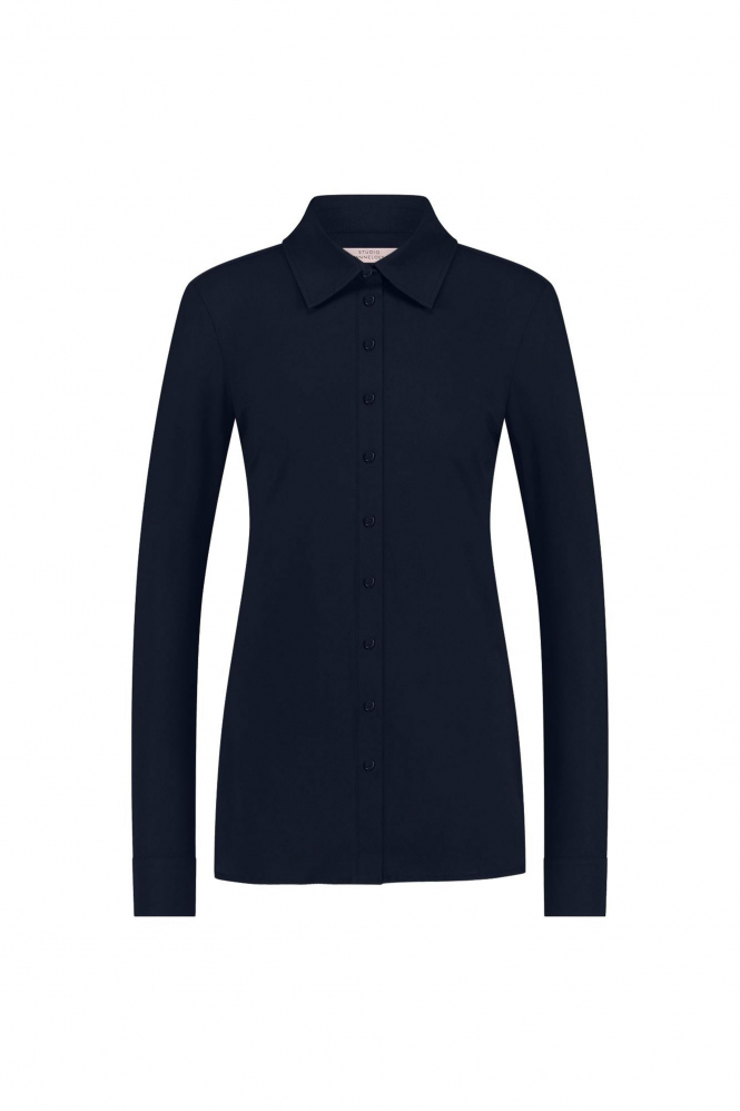 Studio Anneloes Poppy blouse  Blouse lange mouw Blauw