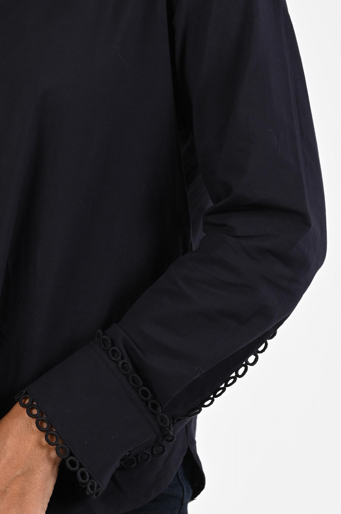 Luisa Cerano 228597 Blouse lange mouw Blauw