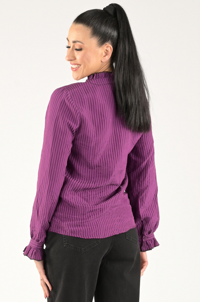 Geisha 33629-20 Blouse lange mouw Paars