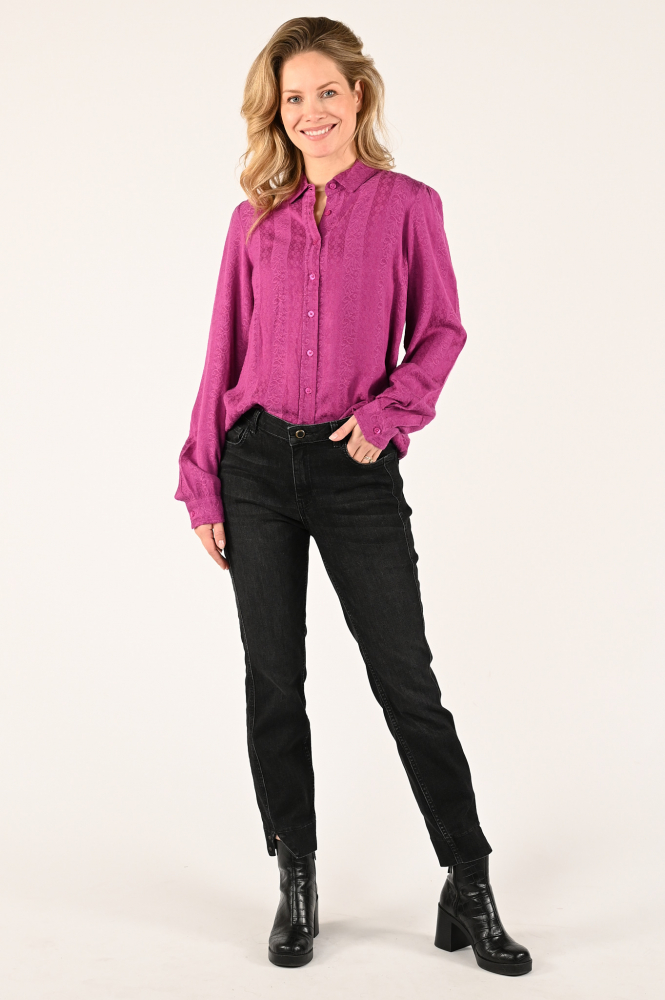 Geisha 33880-85 Blouse lange mouw Paars