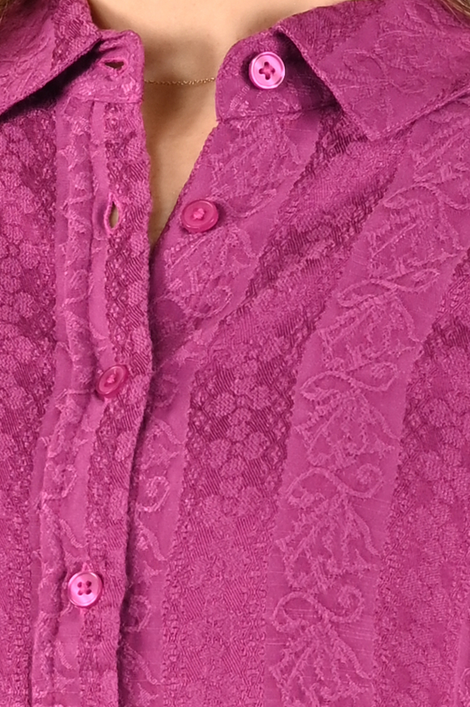 Geisha 33880-85 Blouse lange mouw Paars