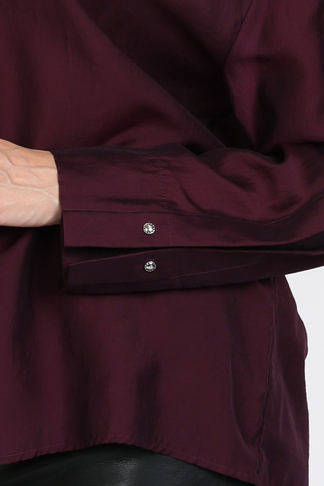 Caroline Biss 4621 Blouse lange mouw Paars
