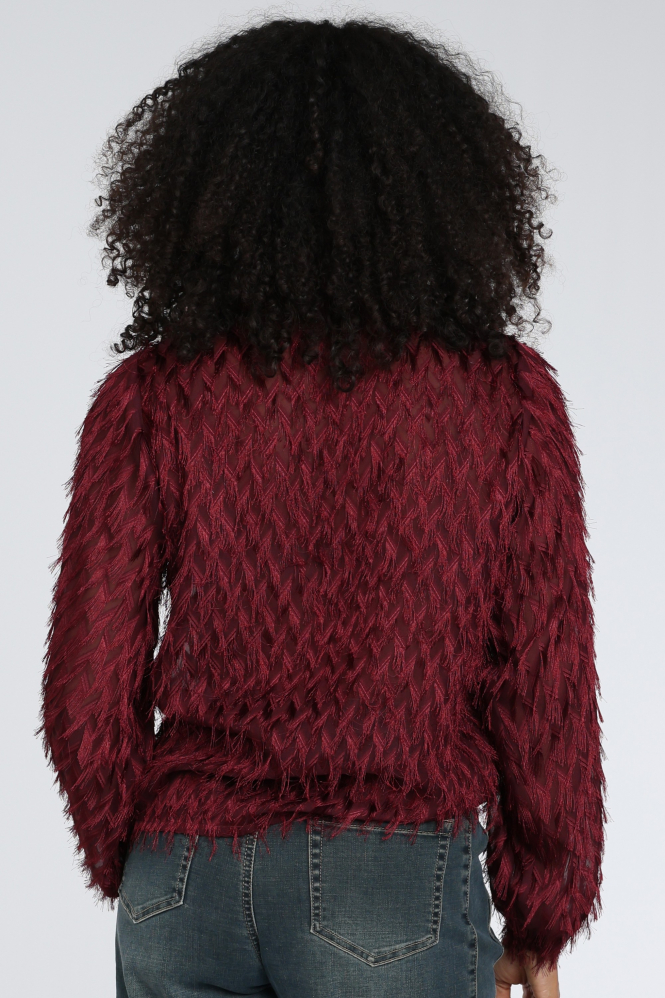 Geisha 63826-14 Blouse lange mouw Rood