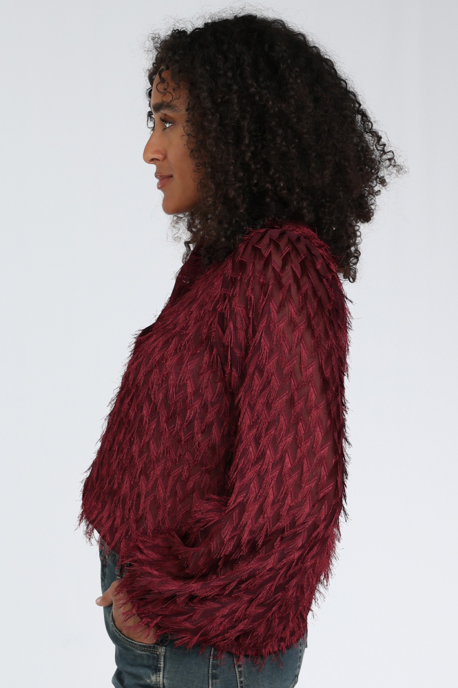 Geisha 63826-14 Blouse lange mouw Rood