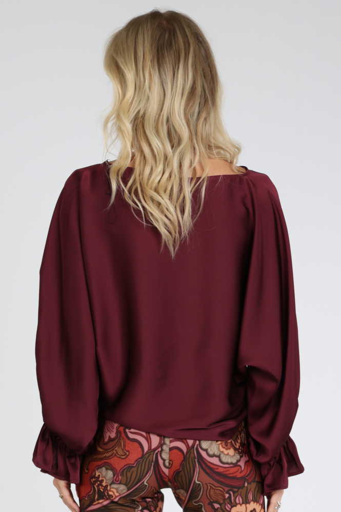 Vera Mont 0426-4262 Blouse lange mouw Rood