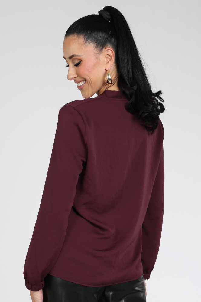 Marc Cain BA 51.03 W39 Blouse lange mouw Rood