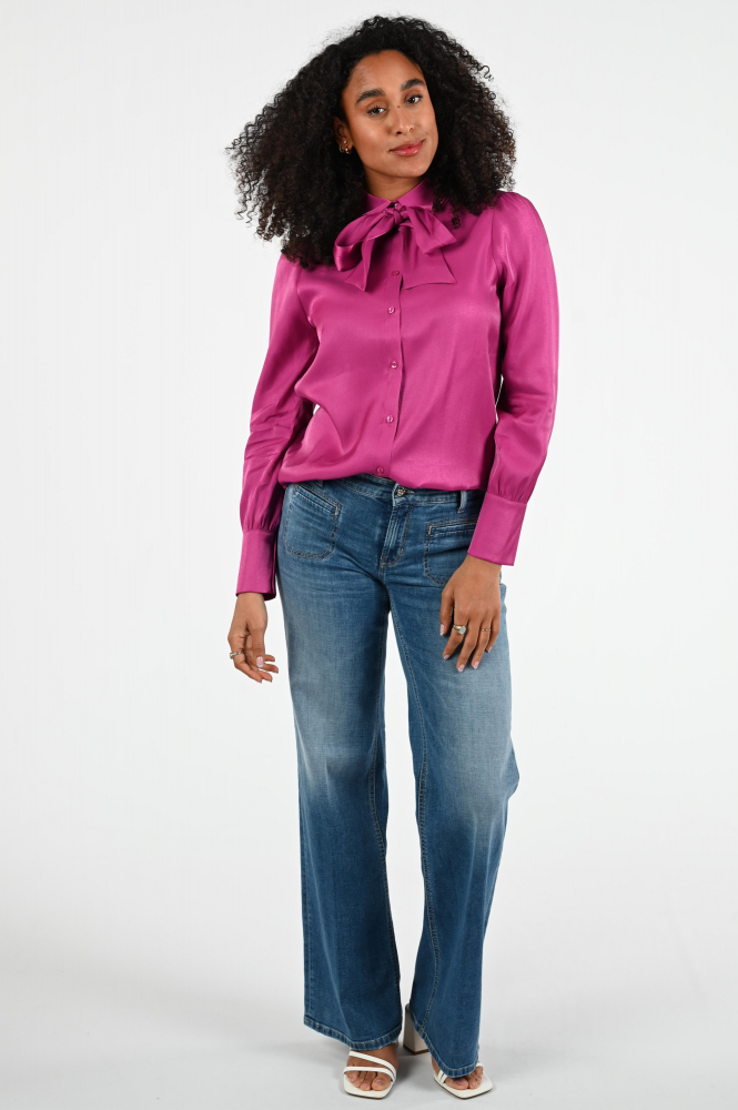 Geisha 53090-23 Blouse lange mouw Paars