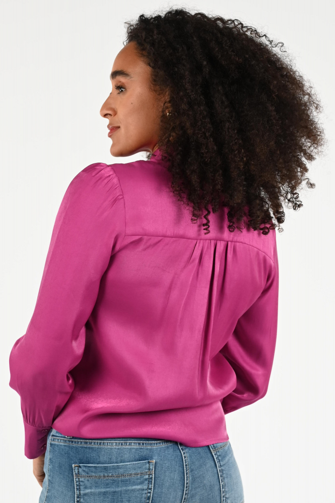 Geisha 53090-23 Blouse lange mouw Paars