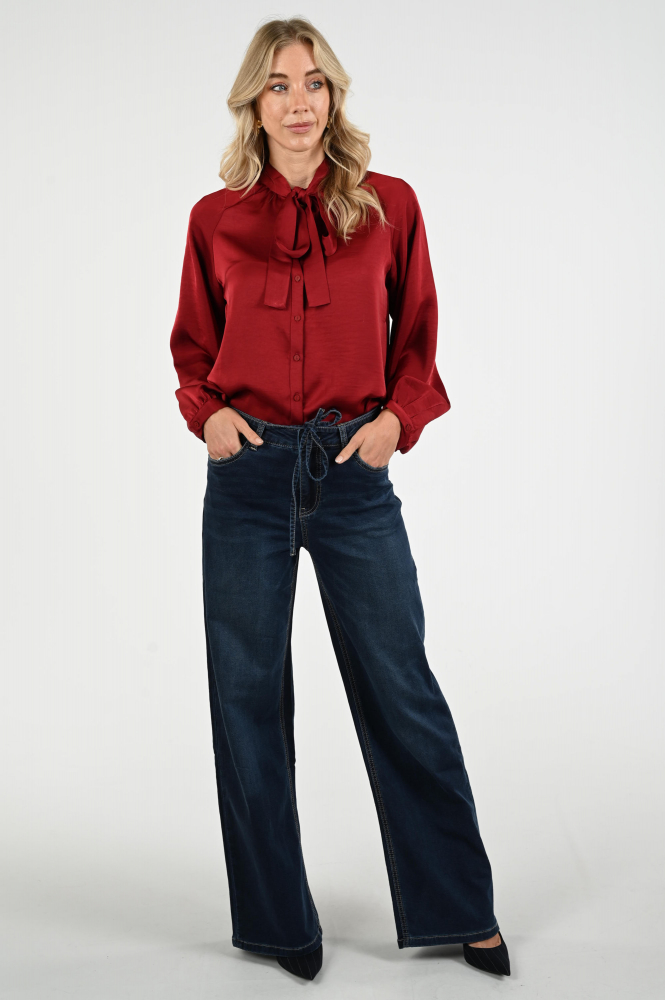 Geisha 53544-14 Blouse lange mouw Rood