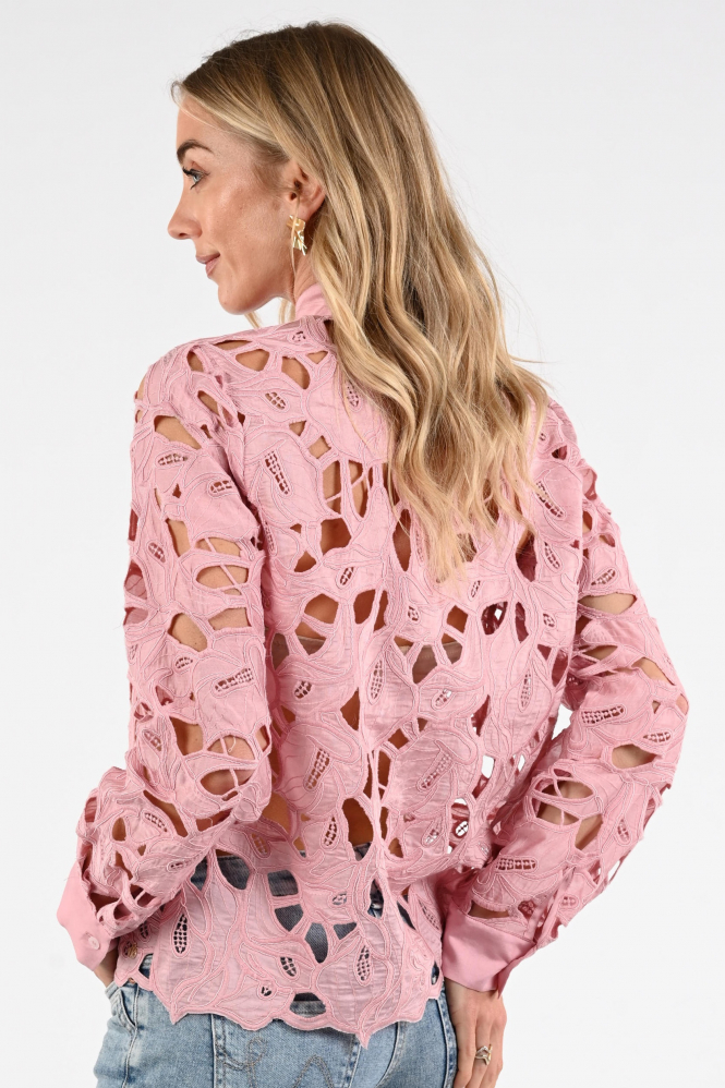 Nukus NKS02228 Blouse lange mouw Roze