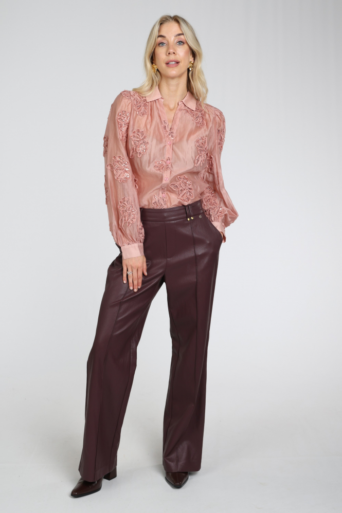 Nukus NKF02156 Blouse lange mouw Roze