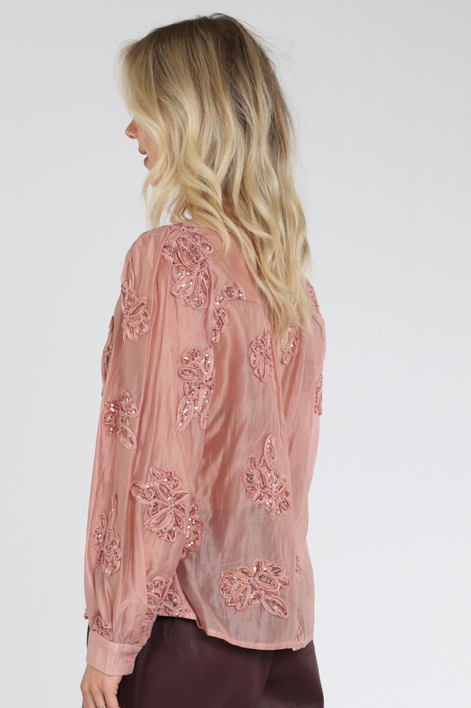 Nukus NKF02156 Blouse lange mouw Roze