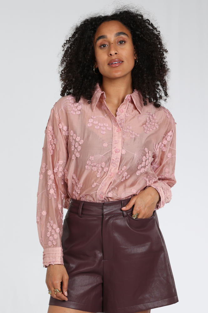 Nukus NKF02177 Blouse lange mouw Roze