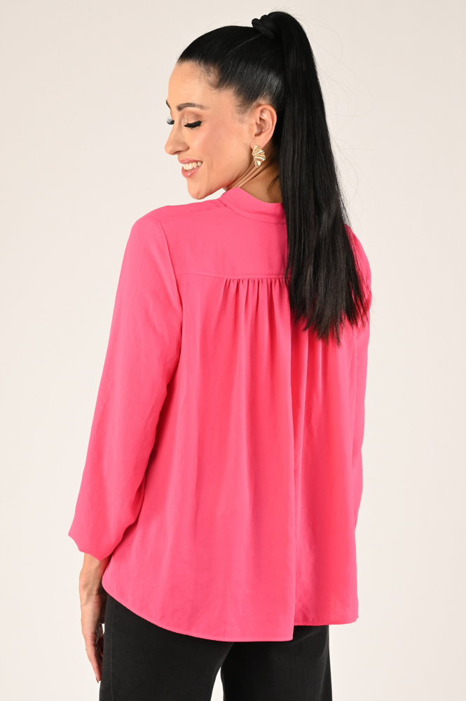 Marc Cain XS 51.05 W41 Blouse lange mouw Roze