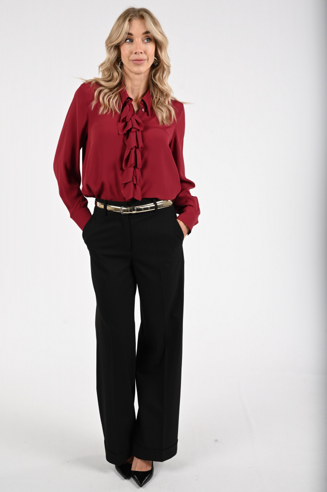 Luisa Cerano 228611-2179 Blouse lange mouw Rood