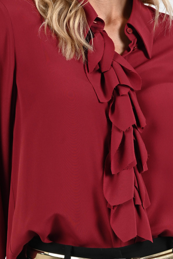 Luisa Cerano 228611-2179 Blouse lange mouw Rood