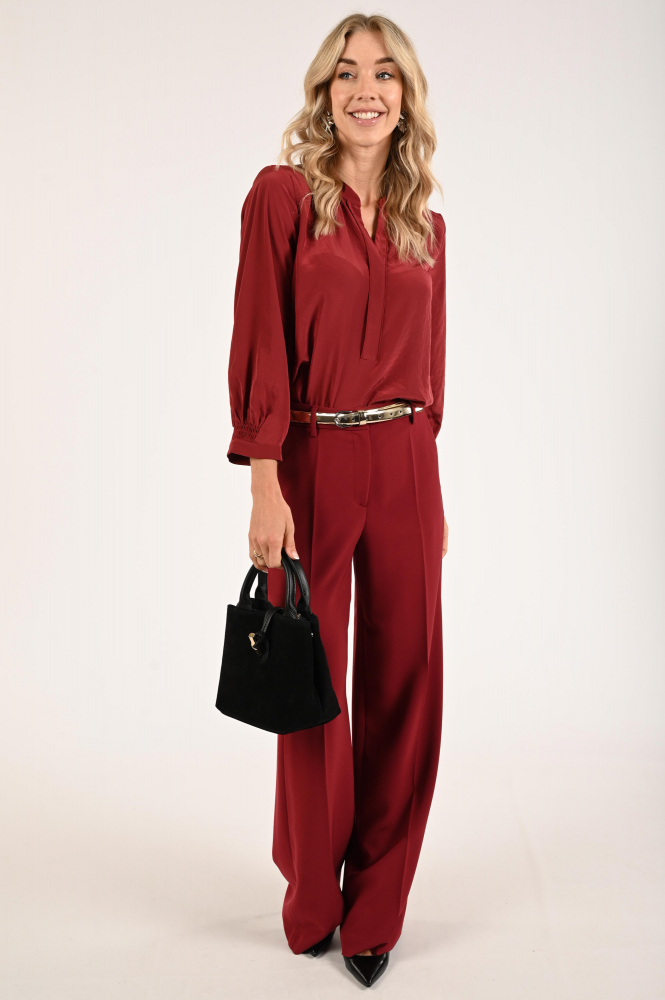 Luisa Cerano 228633-3597 Blouse lange mouw Rood