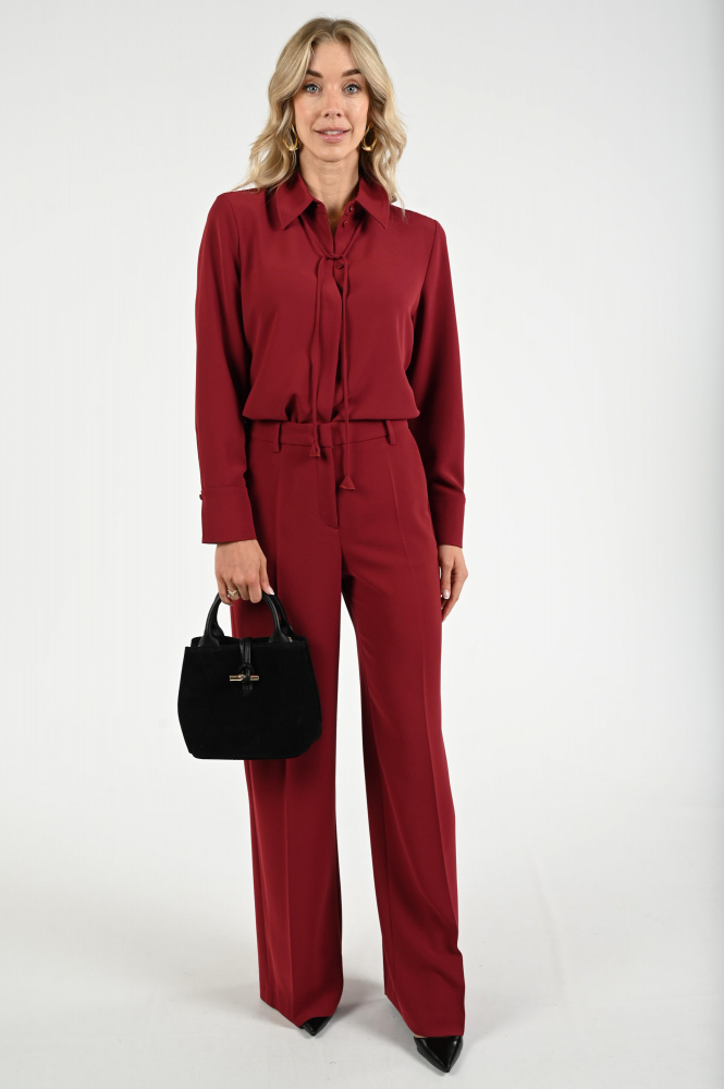 Luisa Cerano 228622-3417 Blouse lange mouw Rood