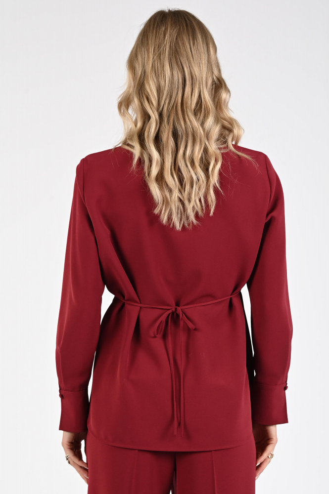 Luisa Cerano 228622-3417 Blouse lange mouw Rood