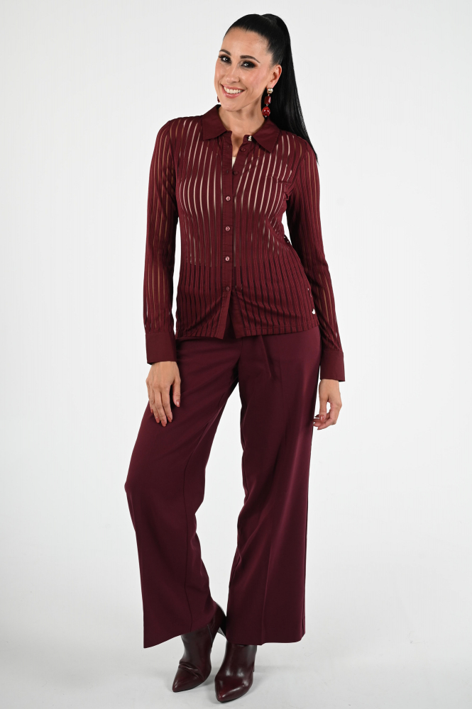 Fabienne Chapot CLTBLS30AW256602 Blouse lange mouw Rood