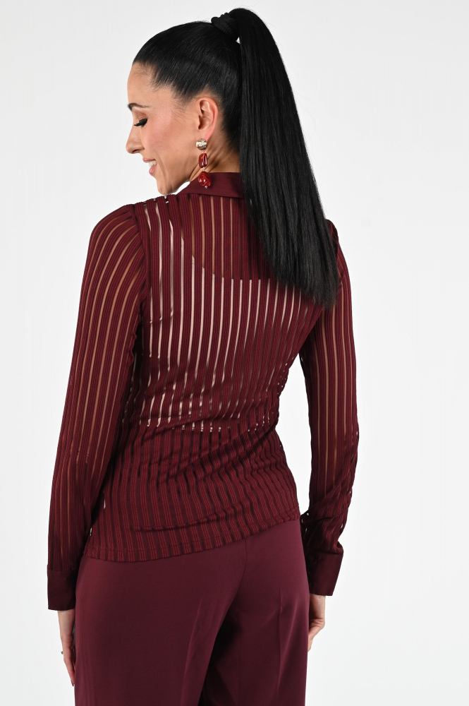 Fabienne Chapot CLTBLS30AW256602 Blouse lange mouw Rood