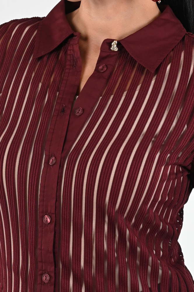 Fabienne Chapot CLTBLS30AW256602 Blouse lange mouw Rood