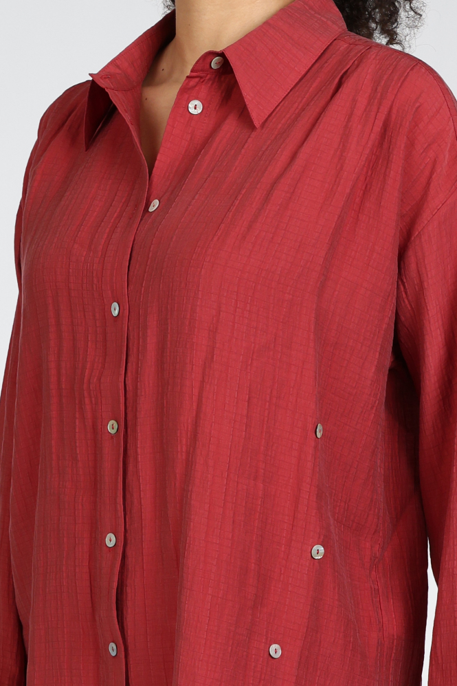 Summum 2s3430-12373 Blouse lange mouw Rood