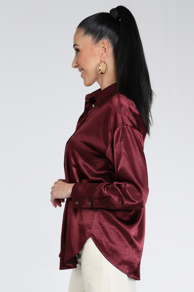 Geisha 63508-10 Blouse lange mouw Rood
