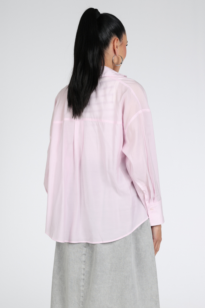 WithBlack WBLMARLEEN LS Blouse lange mouw Roze