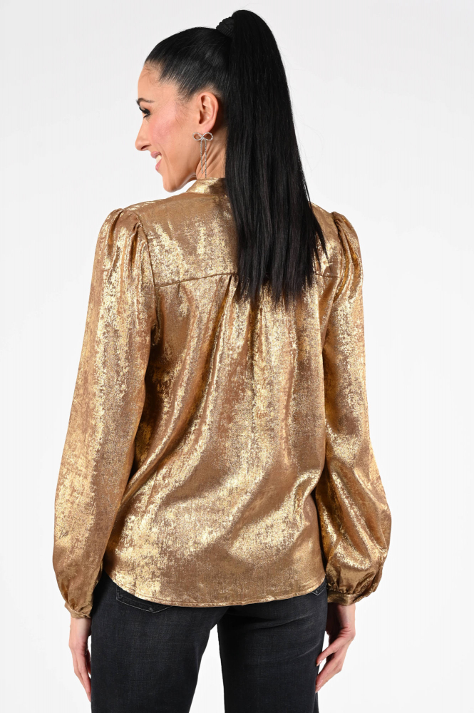 Geisha 53864-14 Blouse lange mouw Goud