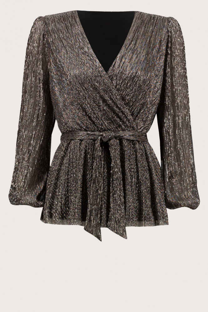 Joseph Ribkoff 233780 Blouse lange mouw Bruin