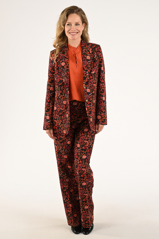 Geisha 33840-47 Blouse lange mouw Oranje