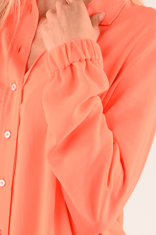 Marc Cain XS 51.08 W41 Blouse lange mouw Oranje