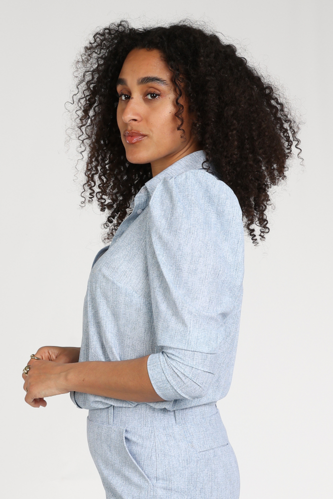 Studio Anneloes 13719 Amanda Blouse lange mouw Blauw