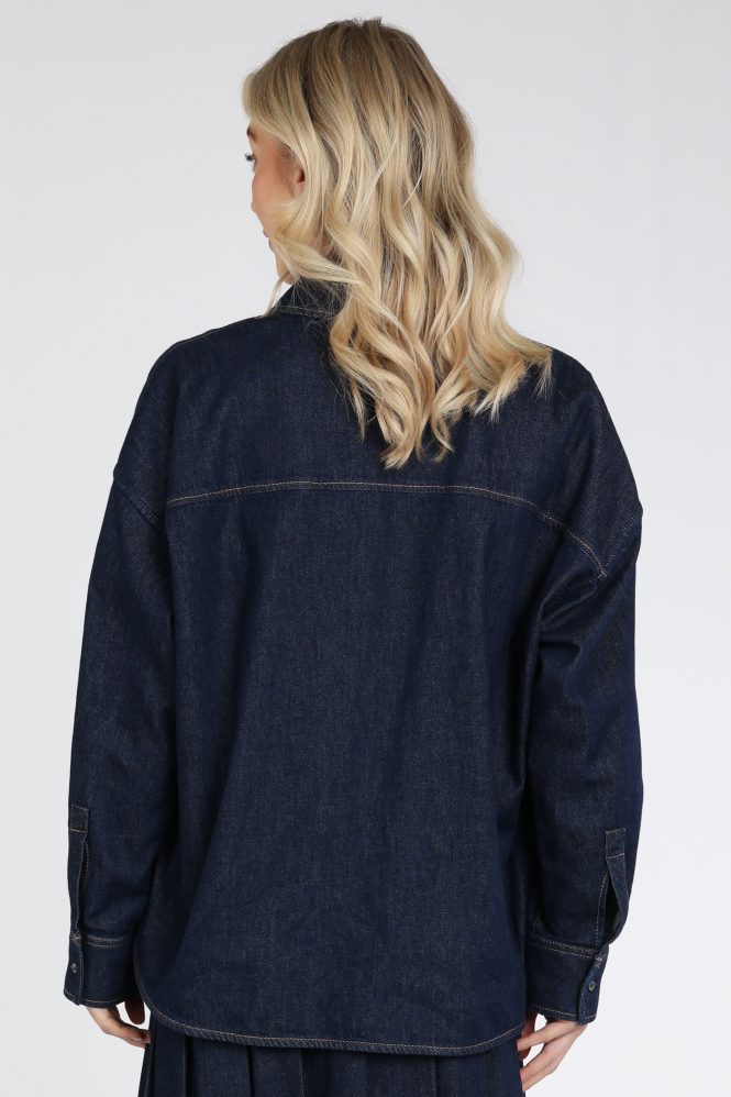 MaxMara Foggia mm10510 Blouse lange mouw Blauw